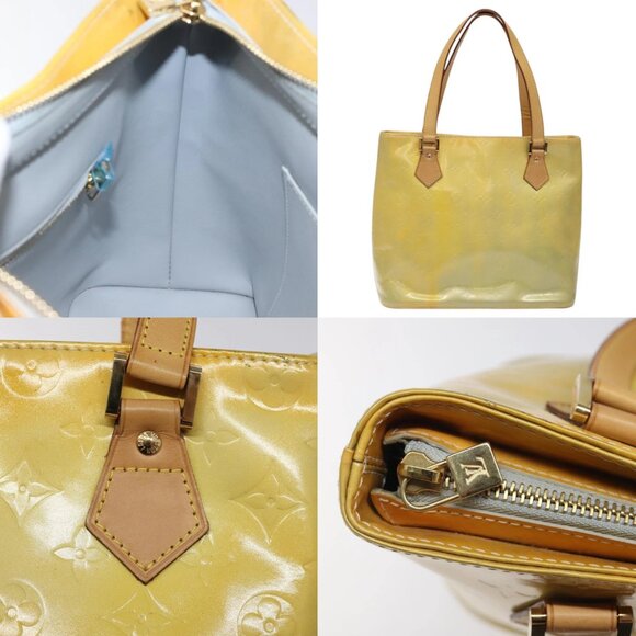 LOUIS VUITTON Monogram Vernis Houston Hand Bag Gris M91053 LV Auth 117329 - Picture 14 of 14